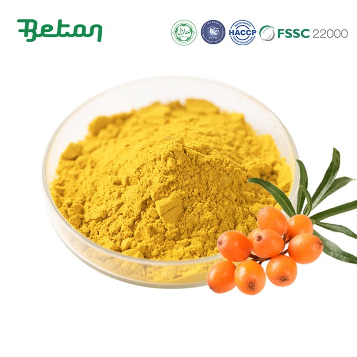 Органичен сок от морски зърнастец на прах